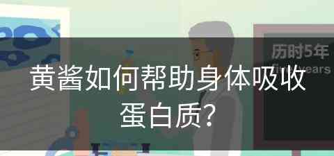 黄酱如何帮助身体吸收蛋白质？